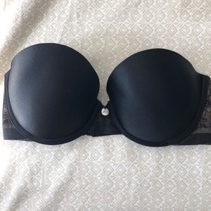 DKNY push up bra, black lace bra 32D